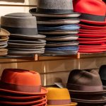AR In Retail - A display of hats on a shelf