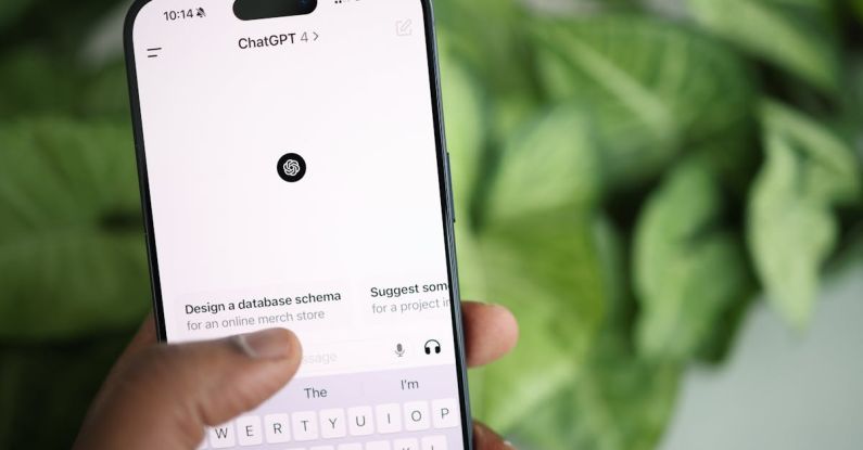 Display Technologies - A person holding an iphone with the keyboard on it
