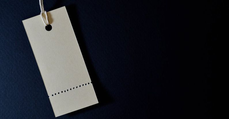 Pricing - White Product Label