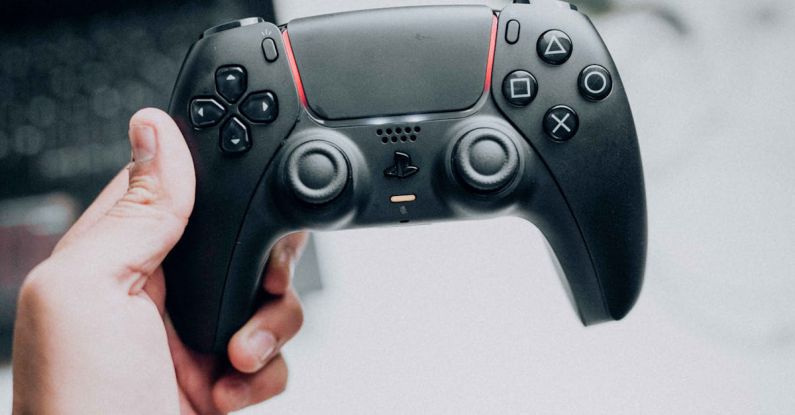 Haptic Feedback - Holding Sony PlayStation 5 DualSense Wireless Controller