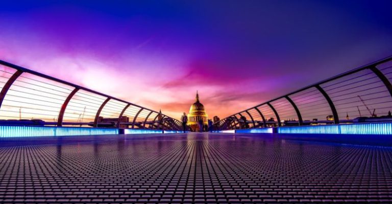 HDR - Purple Foot Bridge