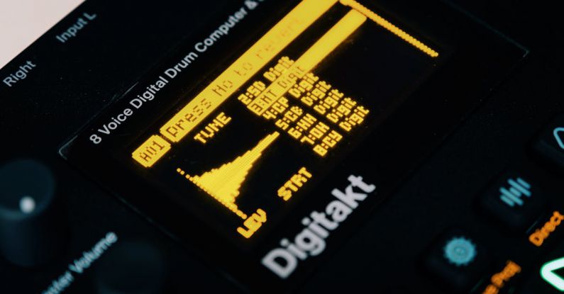 OLED - OLED Display of a Digitakt Drum Machine