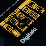 OLED Displays - Close-Up Phot of a Digitakt Drum Machine Sampler Screen