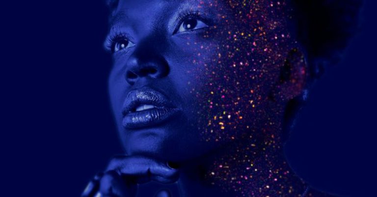 Color Profiles - Fashion Photography of Woman Hands on Chin With Glitter Makeup